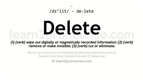 delete as necessary meaning.